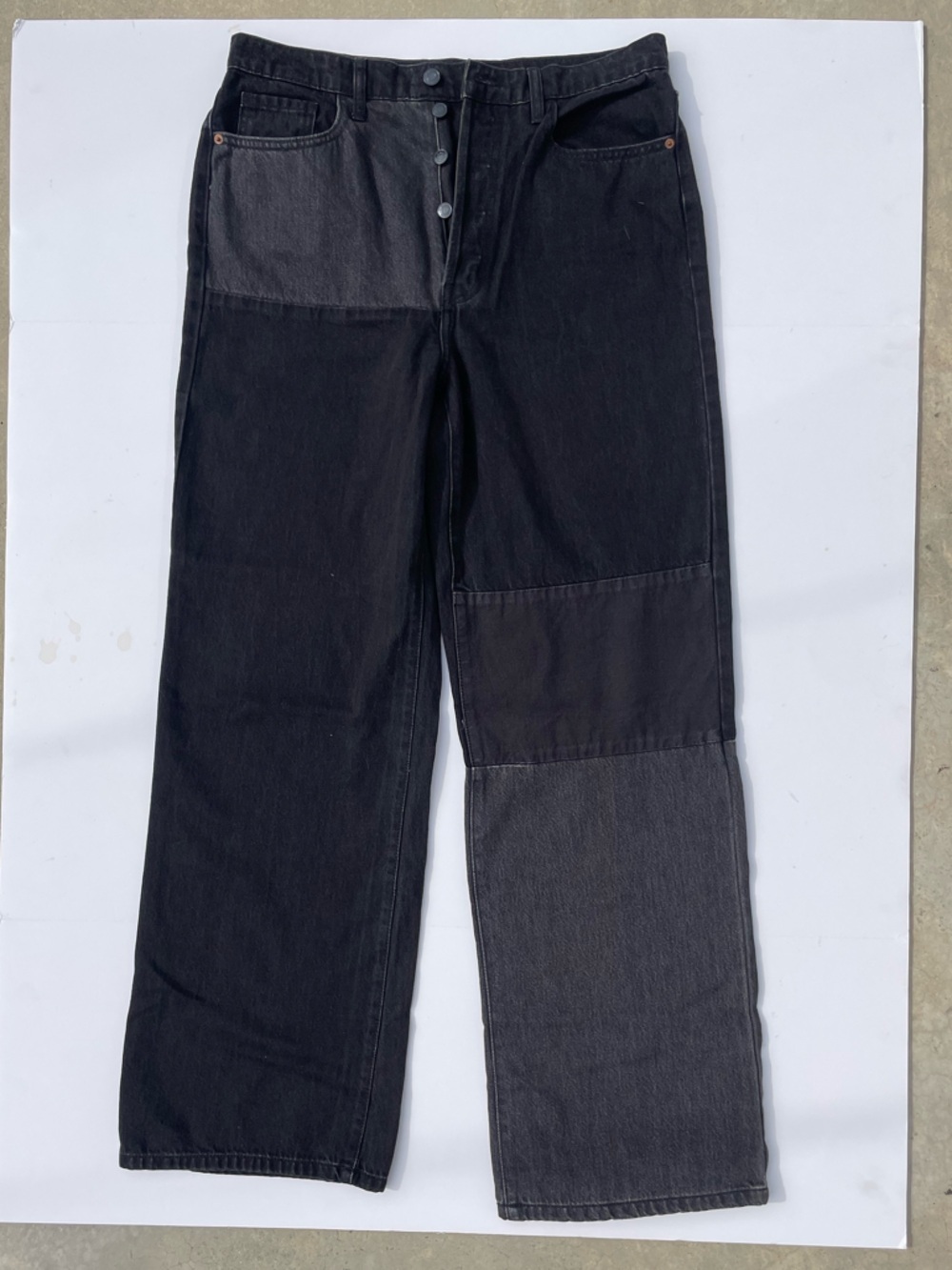 Cello High Waisted Colorblock Jeans |Wide Leg | Size 13 - Picture 2 of 7